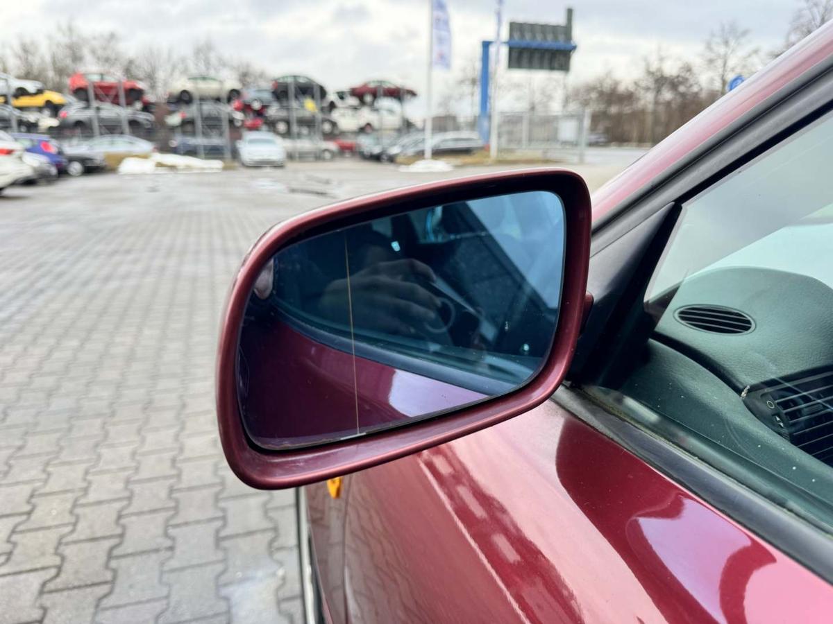 Audi A4 B5 original Au&szlig;enspiegel links LZ3L Hibiscusrot elektrisch verstellbar beheizt Bj.1998